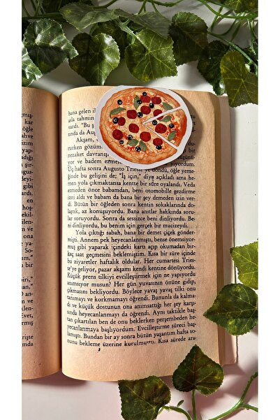 Handeto Kraft Magnetic Pizza Bookmark, Magnetic Bookmark Magnet Bookmark, Magnetic Bookmark