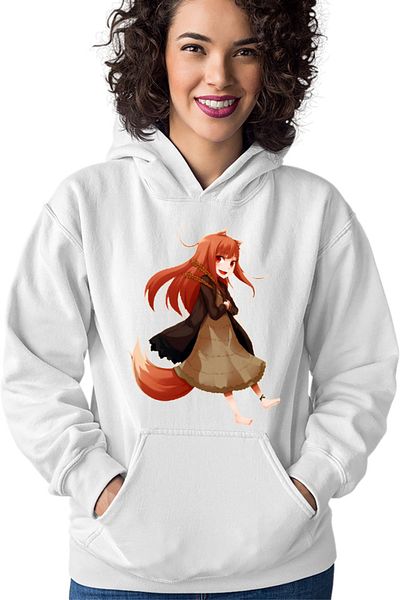 OEM Women's Hoodie Spice And Wolf Holo Fantasy Anime Medieval