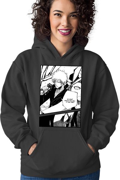 OEM Bleach Manga Panel Scene Soul Reaper Women's Hoodie