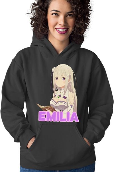 OEM Hanorac dama Re Zero Emilia Cat Magical Princess Kind Wizard Time
