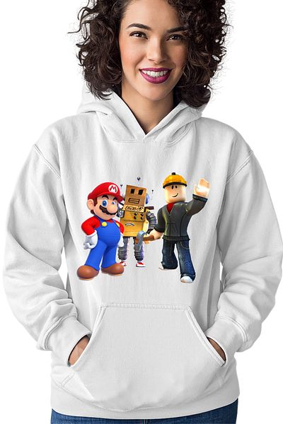OEM Hanorac dama Roblox Mario Video Game Robox Play