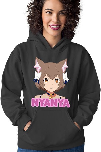 OEM Women's hoodie Re Zero Felix Cat Nya Kawaii Magic Youtube