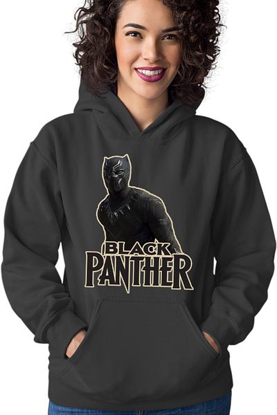 OEM Hanorac dama Black Panther Logo Save World Hero Protect
