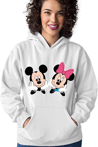 OEM Hanorac dama Mickey Mouse Minnie Couple Love Cute