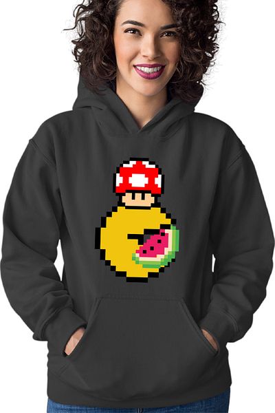 OEM Women's sweatshirt Pac Man Mario Minecraft Watermalon Slice