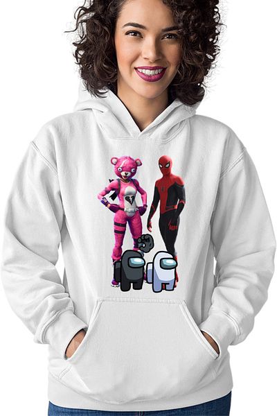 OEM Hanorac dama Fortnite Pink Rabbit Skin Easter Event Spiderman Cool