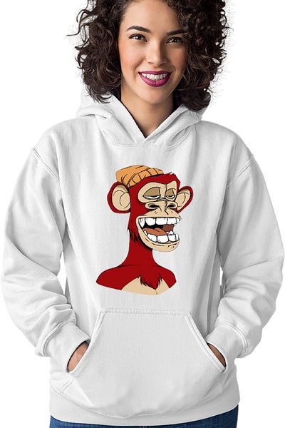OEM Hanorac dama NFT Monkey Artist Brilliant Idea Concept Block Chain