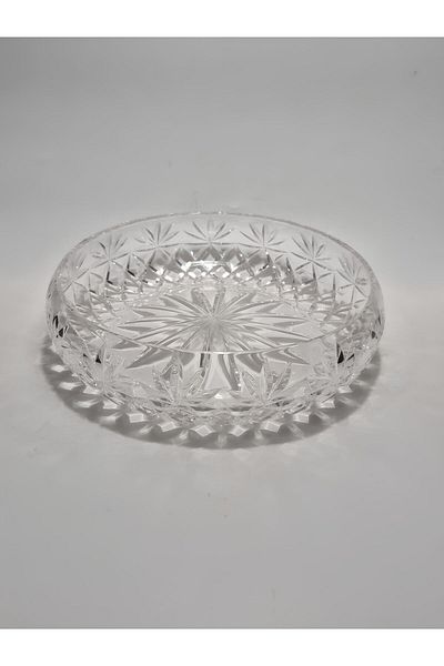 AKDEN STORE Crystal Cutting Decor Elegant Series 26 cm Tableware Glass Bowl