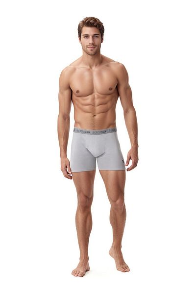 U.S. Polo Assn. Ανδρικό Σετ Μπόξερ 3 τεμαχίων - Βαμβακερά εσώρουχα σε γκρι ανθρακί & μαύρο χρώμα