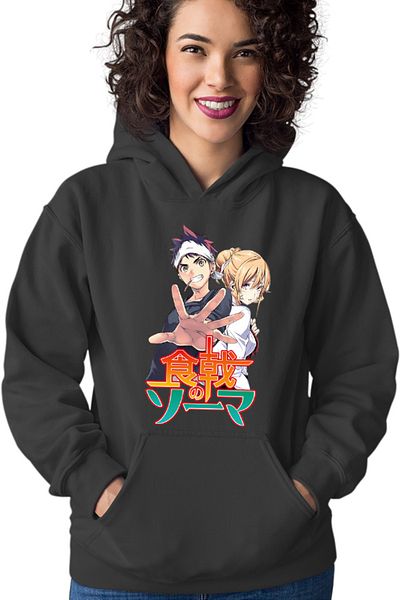 OEM Women's Hoodie Food Wars Souma Erina Cookers Anime Otaku