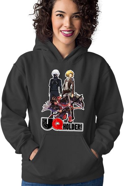OEM Women's Hoodie UQ Holder Touta Demon Samurai Sword Soul Anime Otaku