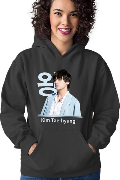 OEM Hanorac dama BTS V Tae Hyung King Vocals Heart Korean Model