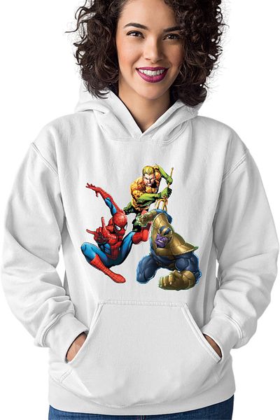 OEM Hanorac dama Spiderman Aquaman Thanos Save Earth