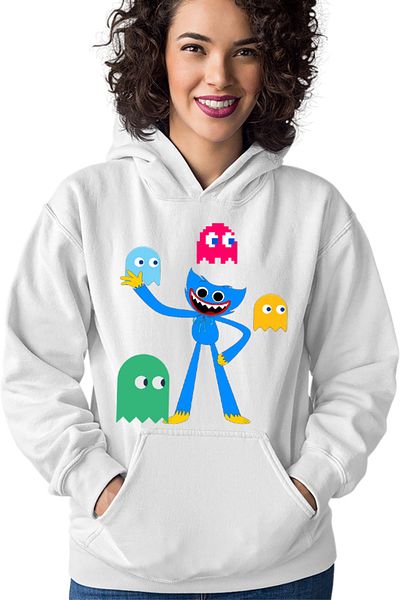 OEM Hanorac dama Huggy Wuggy Pac Man Ghost NPC Horror Game