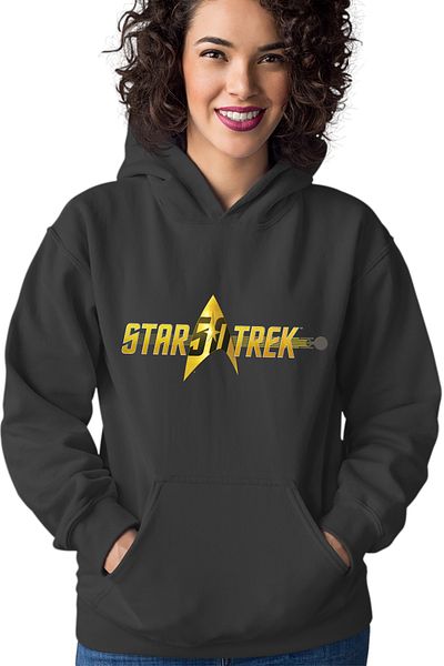 OEM Women's Hoodie Star Trek Logo James Kirk Borg