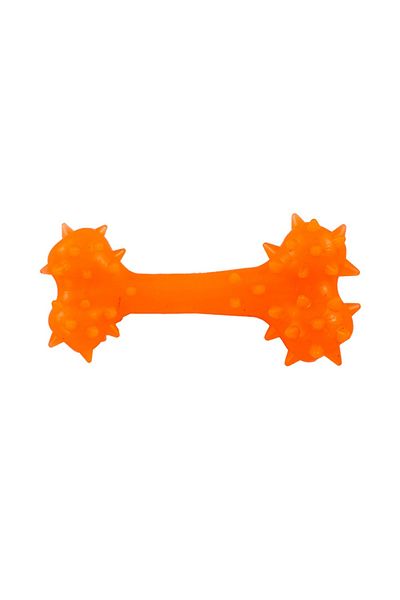 Agility Jucarie pentru caini, forma de OS cu Tepi, 15 cm, portocaliu