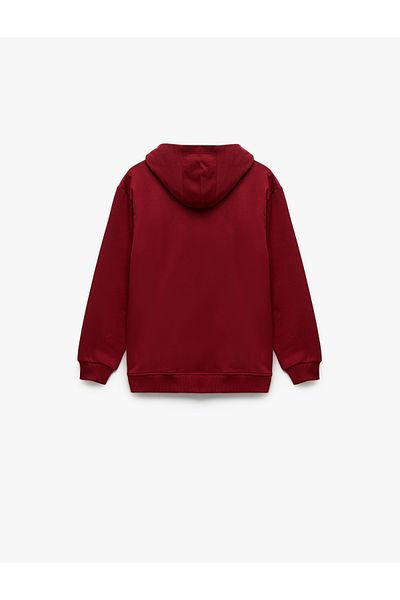 Koton Long Sleeve Printed Hooded Sweatshirt
