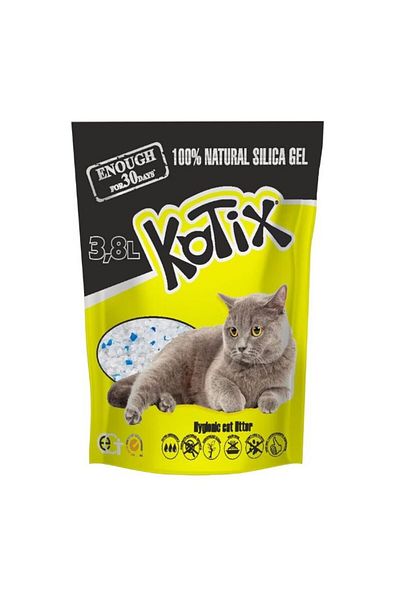 KOTIX Hygienic cat litter, silicate, Normal, 3.8L, 1.52kg