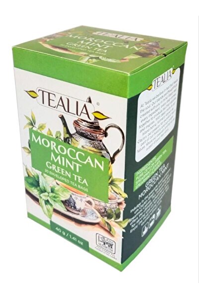 TEALIA علبة شاي تيليا بالنعناع المغربي (2 جرام × 20 ظرف)
