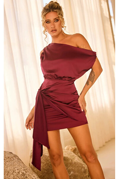 boutiquen Linich&Co Satin Dress with Tie Detail