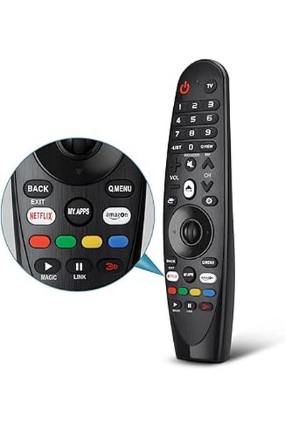 The Bros Universal Remote for LG Smart TV – Magic Remote Replacement with Netflix & Prime Buttons, No Voice