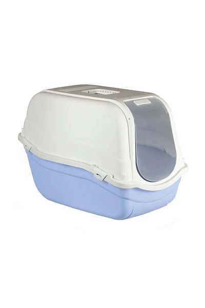 MPB Romeo MAXI covered cat litter box, 44x64x46h cm, Blue