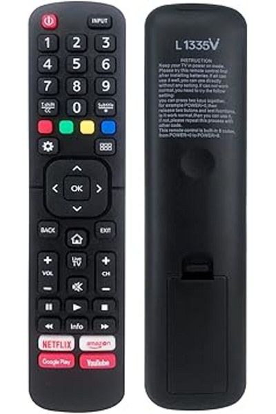 The Bros Replacement Remote Control for Hisense Smart Tv- L1335V