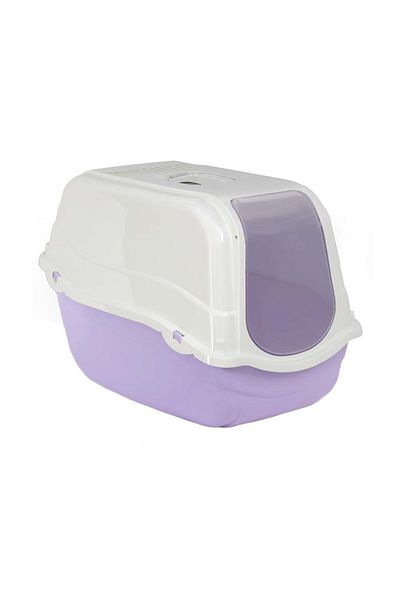 MPB Romeo covered cat litter box, 57x39x41h cm, Lilac