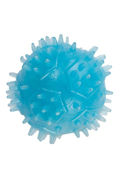 Agility Rubber toy for dogs, ball shape with spikes, 6 CM, blue