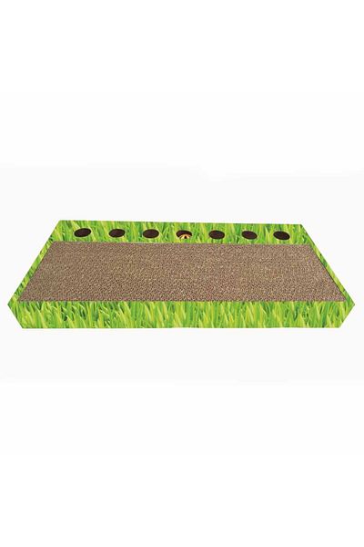 Agility Cardboard cat scratcher Scratch&Play, 48.26x22.22x5.08 cm, Green