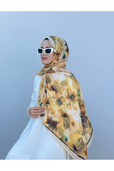 GRAZELLA Çiçek Desen Pamuk Şal