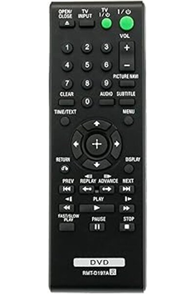 The Bros جهاز تحكم بديل RMT-D197A لمشغلات أقراص CD/DVD من سوني DVP-SR760HP وDVP-SR320 والمزيد