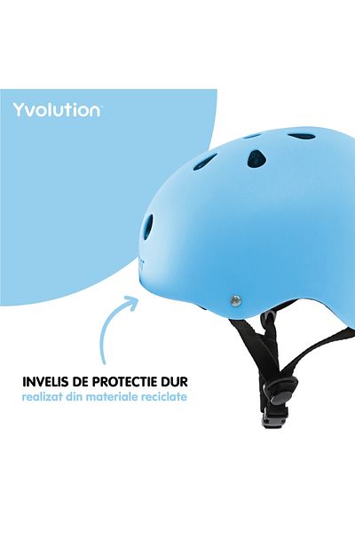 Yvolution Casca protectie 44-52 cm Blue
