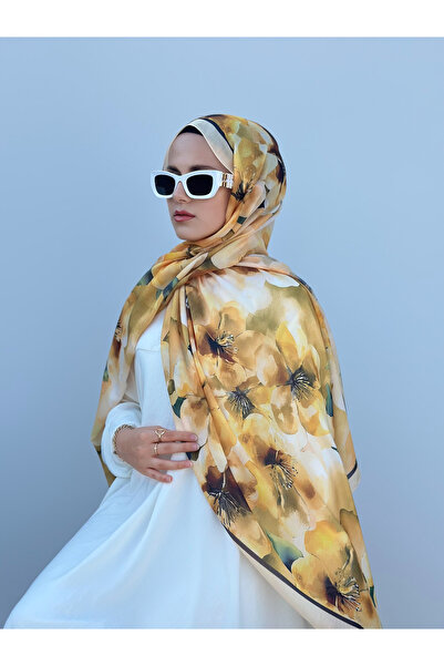 GRAZELLA Çiçek Desen Pamuk Şal