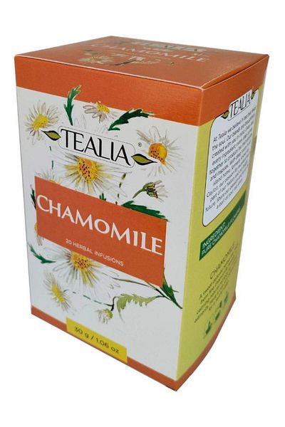 TEALIA Tilia Chamomile Tea Box (1.5g x 20 Sachets)