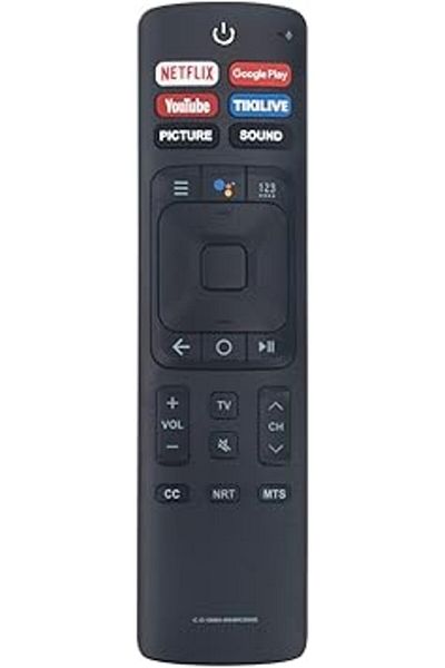 The Bros ERF3B69 Voice Remote for Hisense Android TVs HU65A6127UW HU55U7AG HU55A6125UW HU65U7AG HU75M5060UW