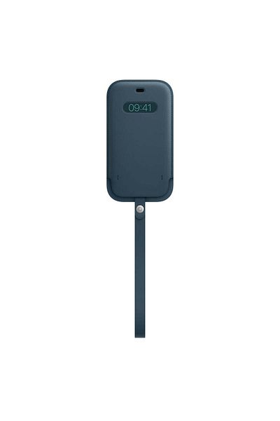 Apple iPhone 12 Pro Max Leather Sleeve with MagSafe Baltic Blue