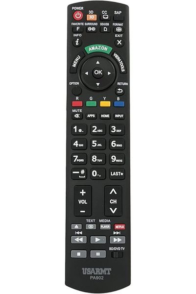 The Bros PA902 Remote for Panasonic TV/DVD/Blu-ray – Replaces N2QAYB000100, N2QAYB000221 & More