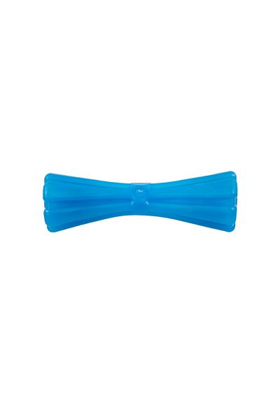 Agility Rubber toy for dogs, dumbbell shape, 12 cm, blue