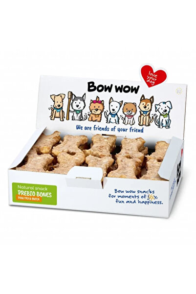 Bow Wow Recompense pentru caini Bow Wow, os cu ficat de pasare si Yucca, 30 b...