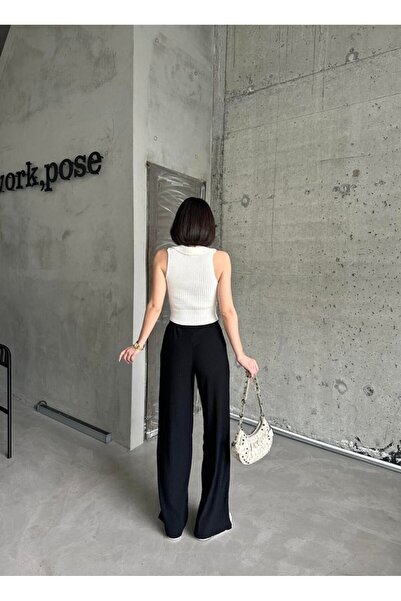 Mels Seersucker Bubble Fabric Trousers