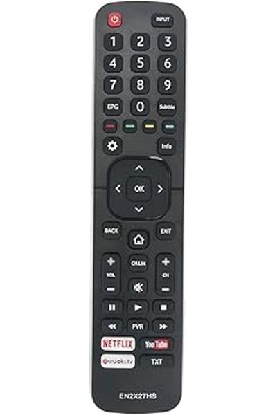 The Bros EN2X27HS Remote for Hisense 4K Smart TV M2600 M3300 H65N5300 H65M5500