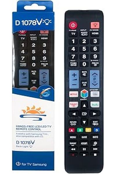 The Bros Universal Remote for Samsung Smart TV 4K UHD QLED BN59-01315B (No Voice) with Shortcut Keys