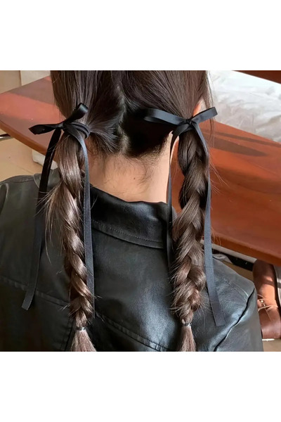 Atılgan Grp 2'li Şık Elegant Kurdele Saç Tokası, Fiyonk Tokalar, Lastikli Tok...