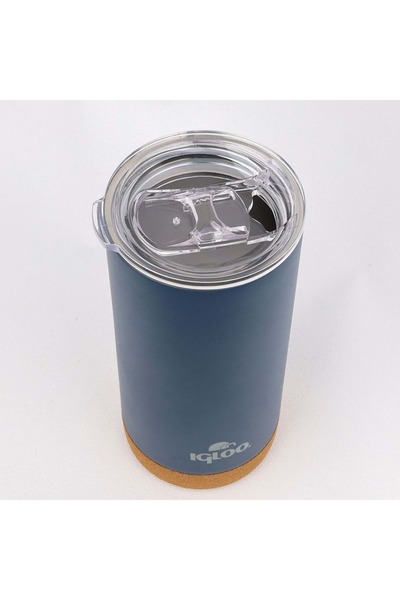 IGLOO Cork Mug 500ml Thermos Mug Cup Flask Light-Dark Blue