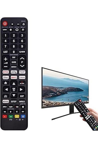 The Bros جهاز تحكم عن بعد عالمي لأجهزة تلفزيون LG - متوافق مع جميع أجهزة تلفزيون LED HDTV HDR الذكية من LG، لا يتطلب أي إعداد