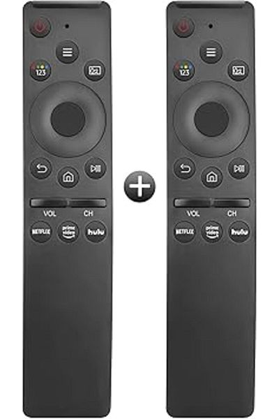 The Bros 2-Pack Universal Remote for All Samsung TVs – 4K/8K QLED OLED with App Shortcut Buttons (Black)