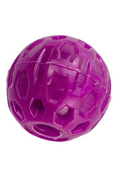 Agility Jucarie din cauciuc pentru caini, forma de Minge cu gaura, 6 CM, mov