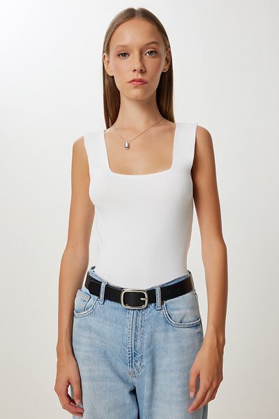 Lovelyİstanbul Thick Strap 2 Pack Knitwear Blouse Lub0131 Black White
