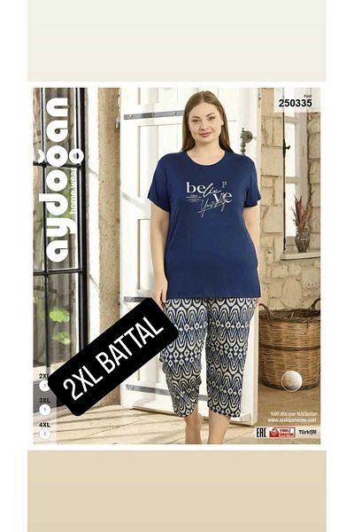 Aydoğan Battal Cut Summer Capri Set